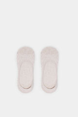 Springfield Calcetín invisible canalé beige