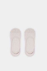 Springfield Calcetín invisible canalé beige