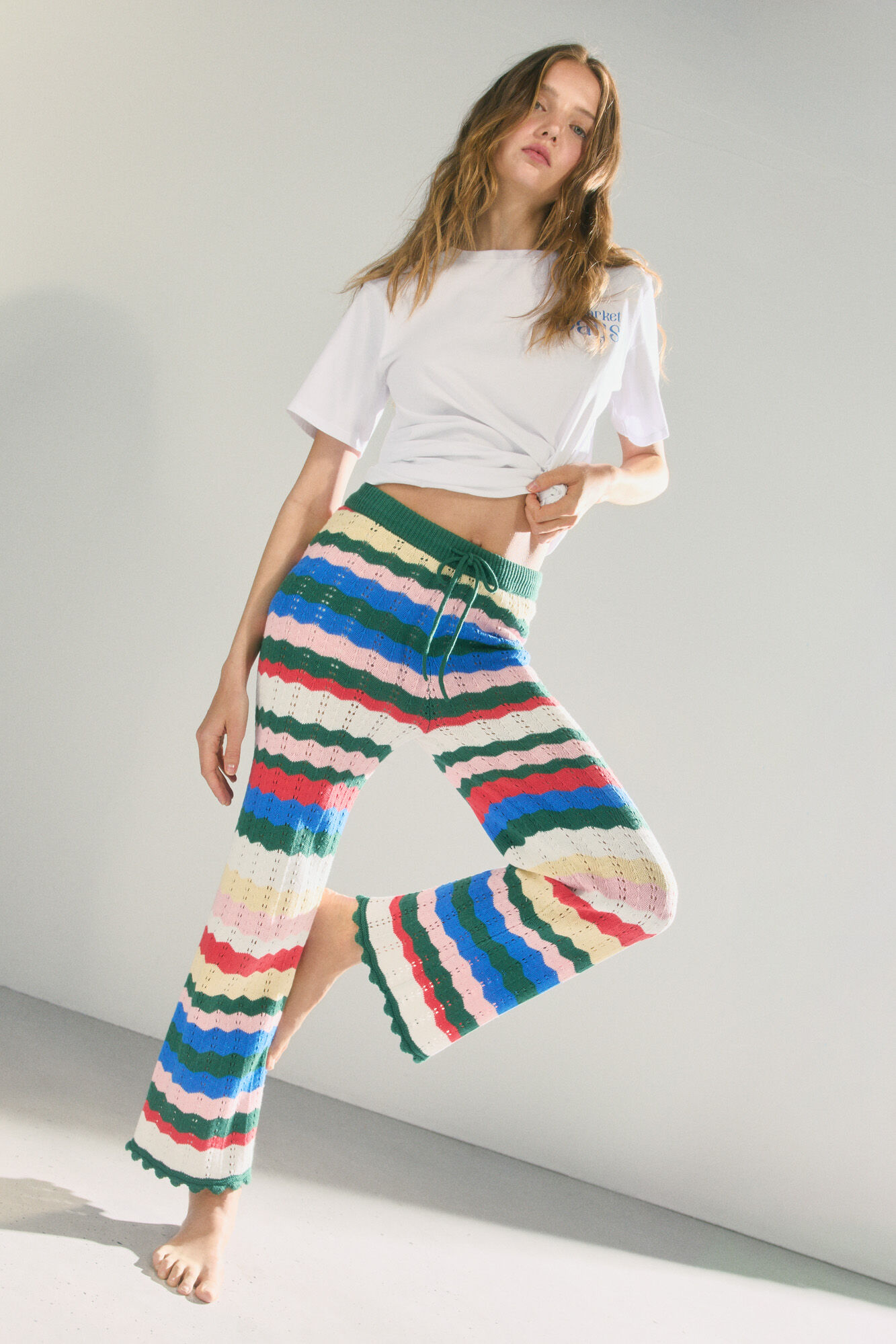 High Spirits Pantal&oacute;n Rainbow verde