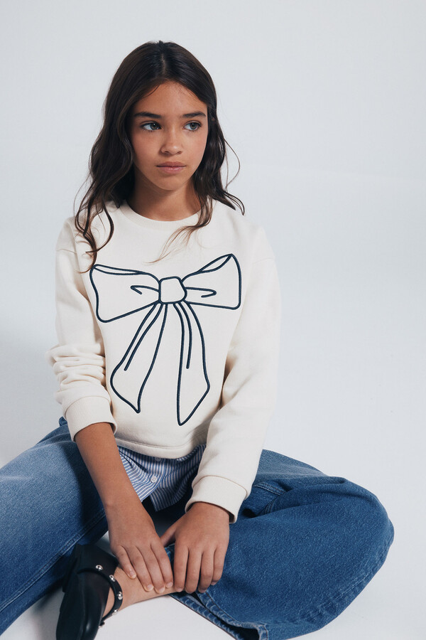 Springfield Kids Sudadera lazo niña estampado