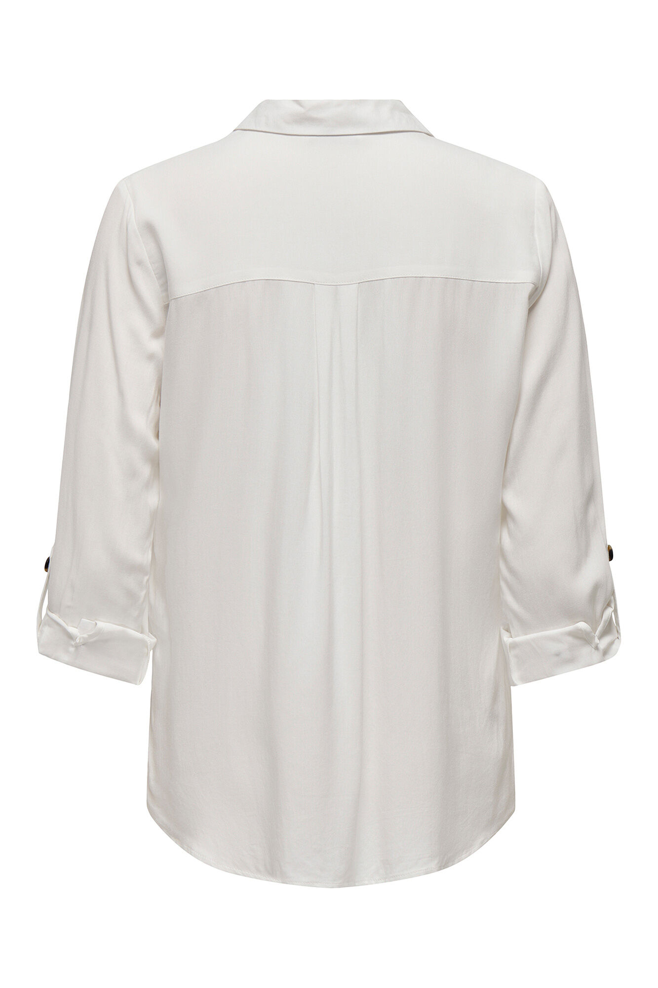 Only Camisa fluida con bolsillos frontales natural