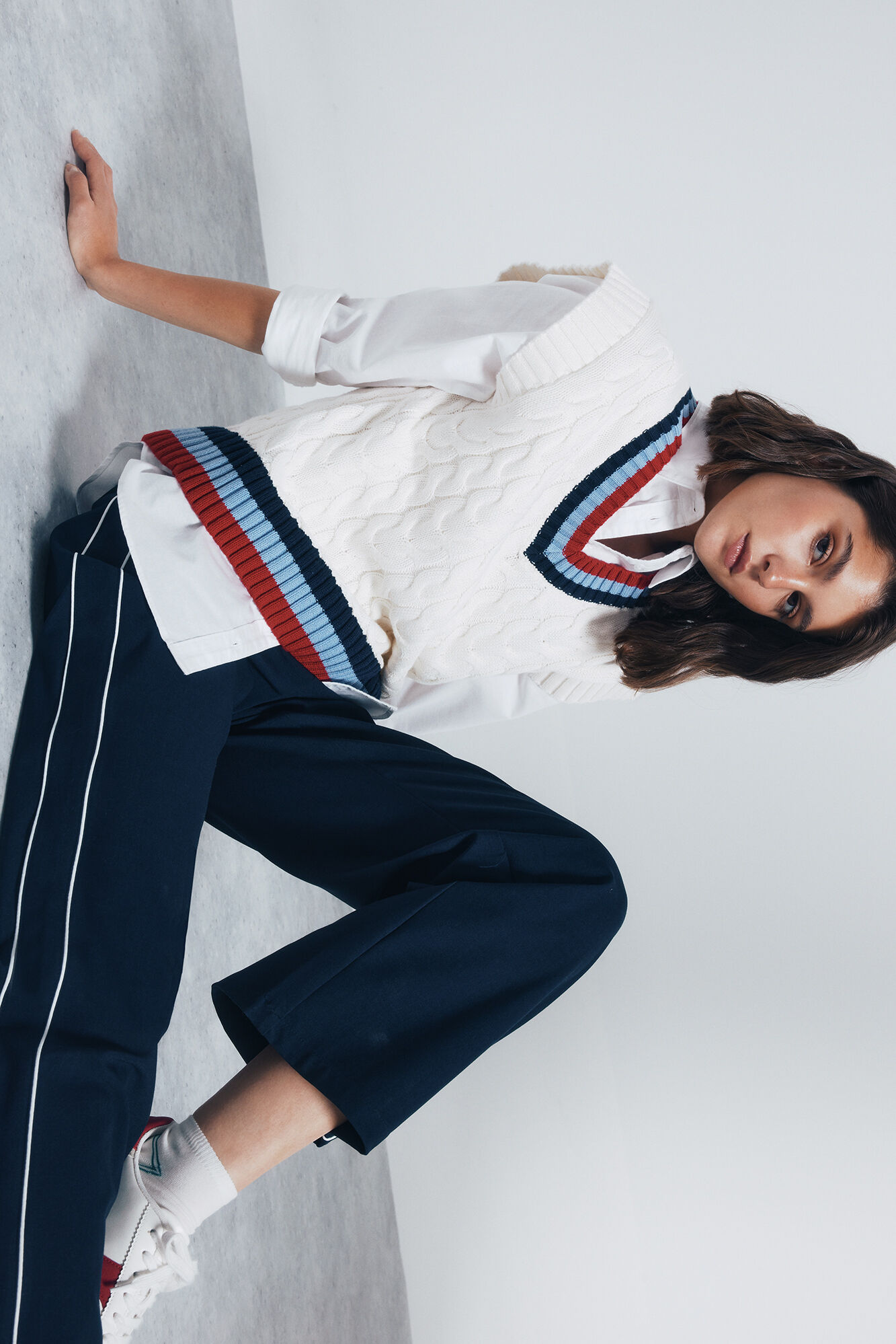 Springfield Pantal&oacute;n jogger rayas lateral marino