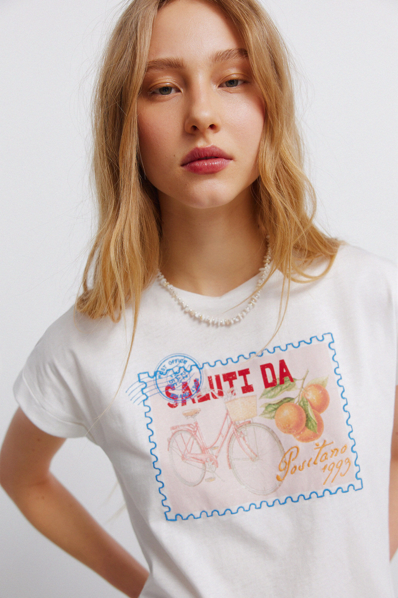 Springfield Playera de manga corta con estampado