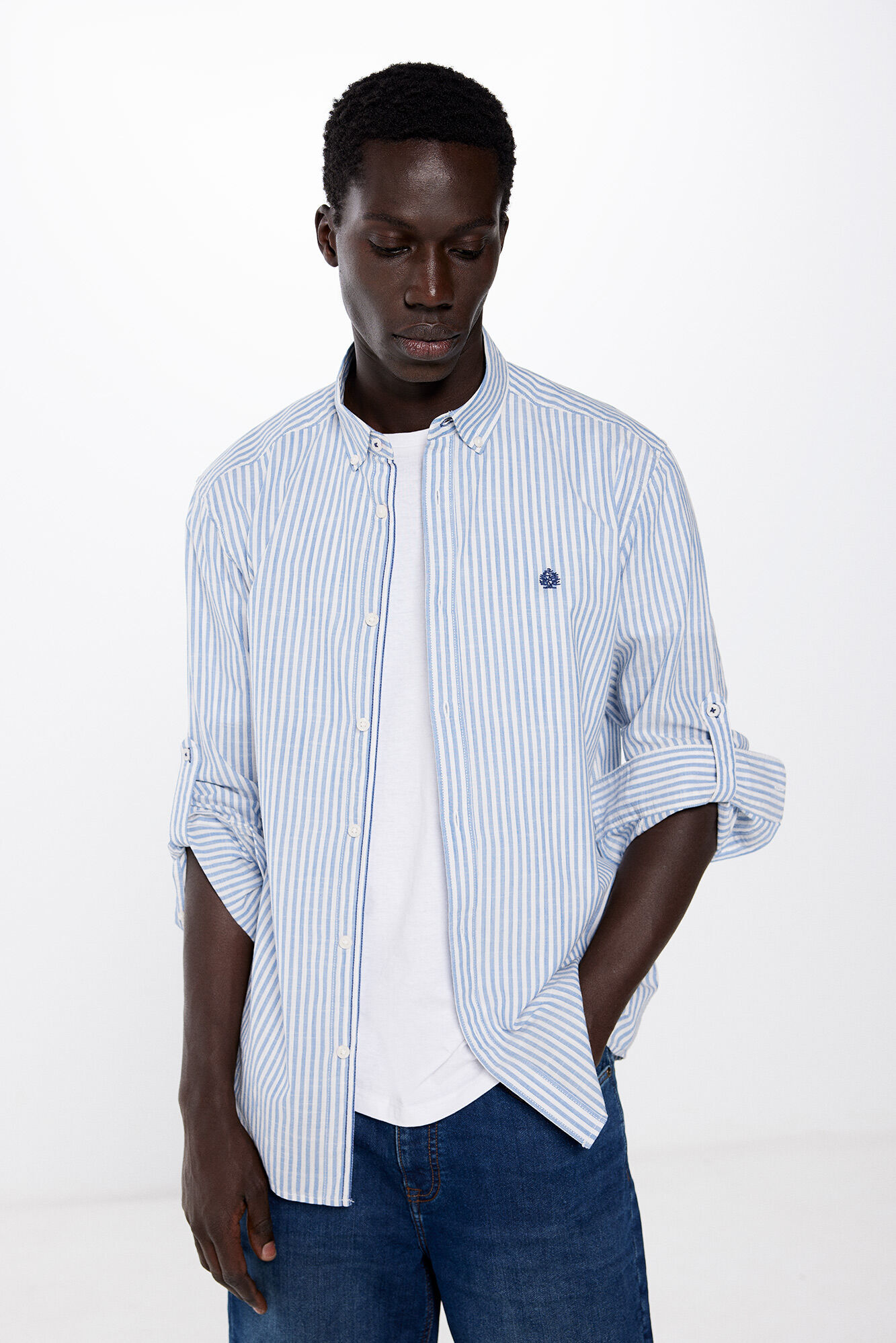Camisa polera ligera rayas