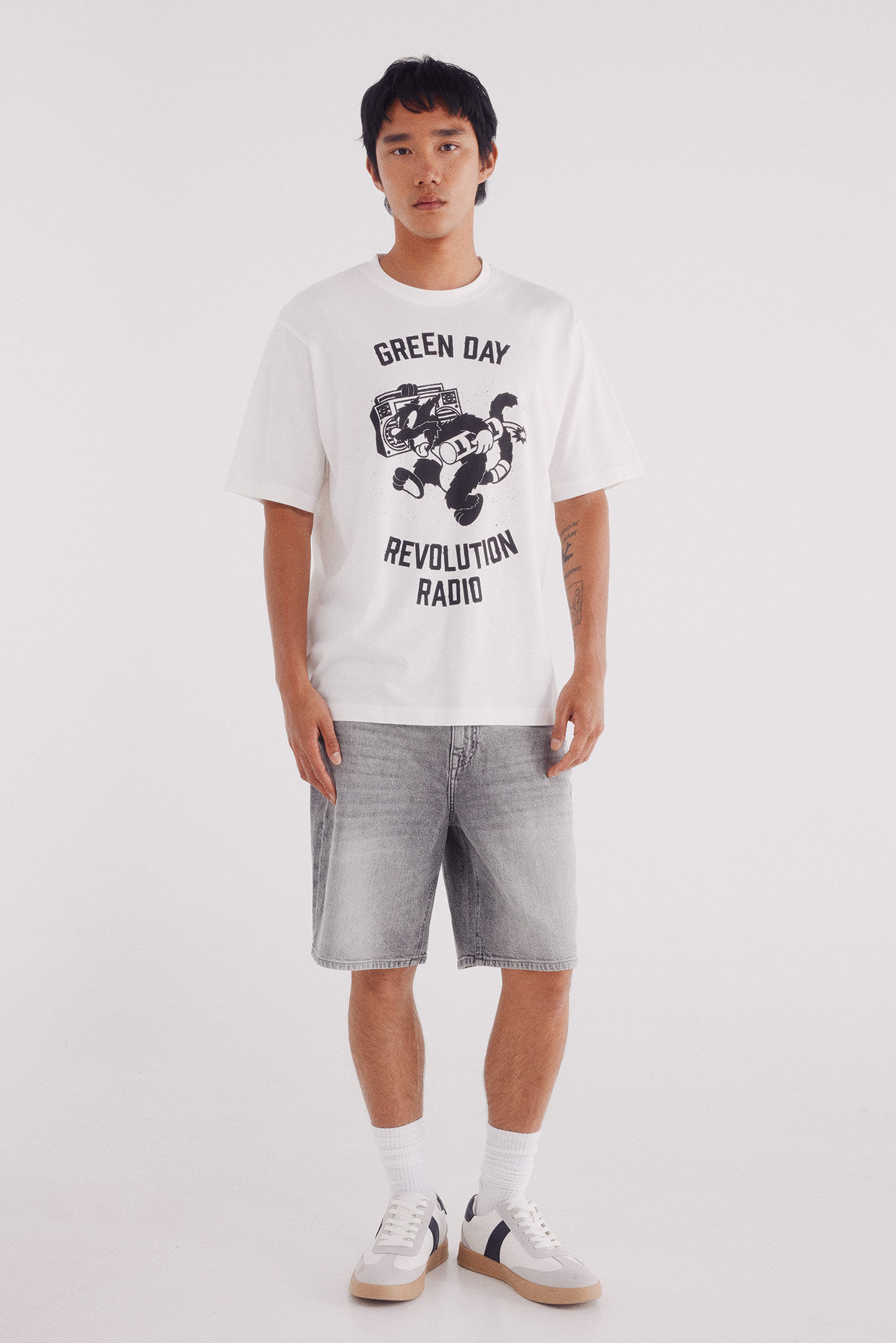 Springfield Camiseta Green Day marfil