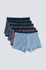 Springfield Pack de 3 boxers estampados de algod&oacute;n verde