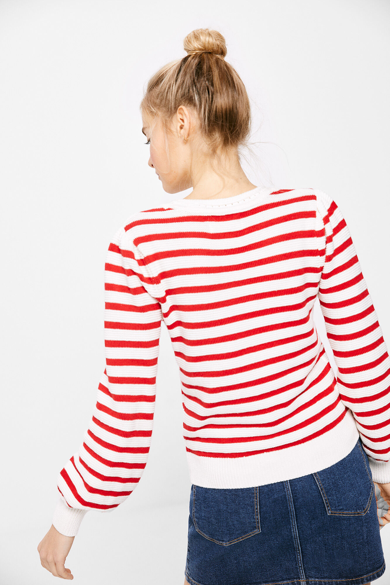 Springfield Su&eacute;ter Flores Crochet Algod&oacute;n rojo