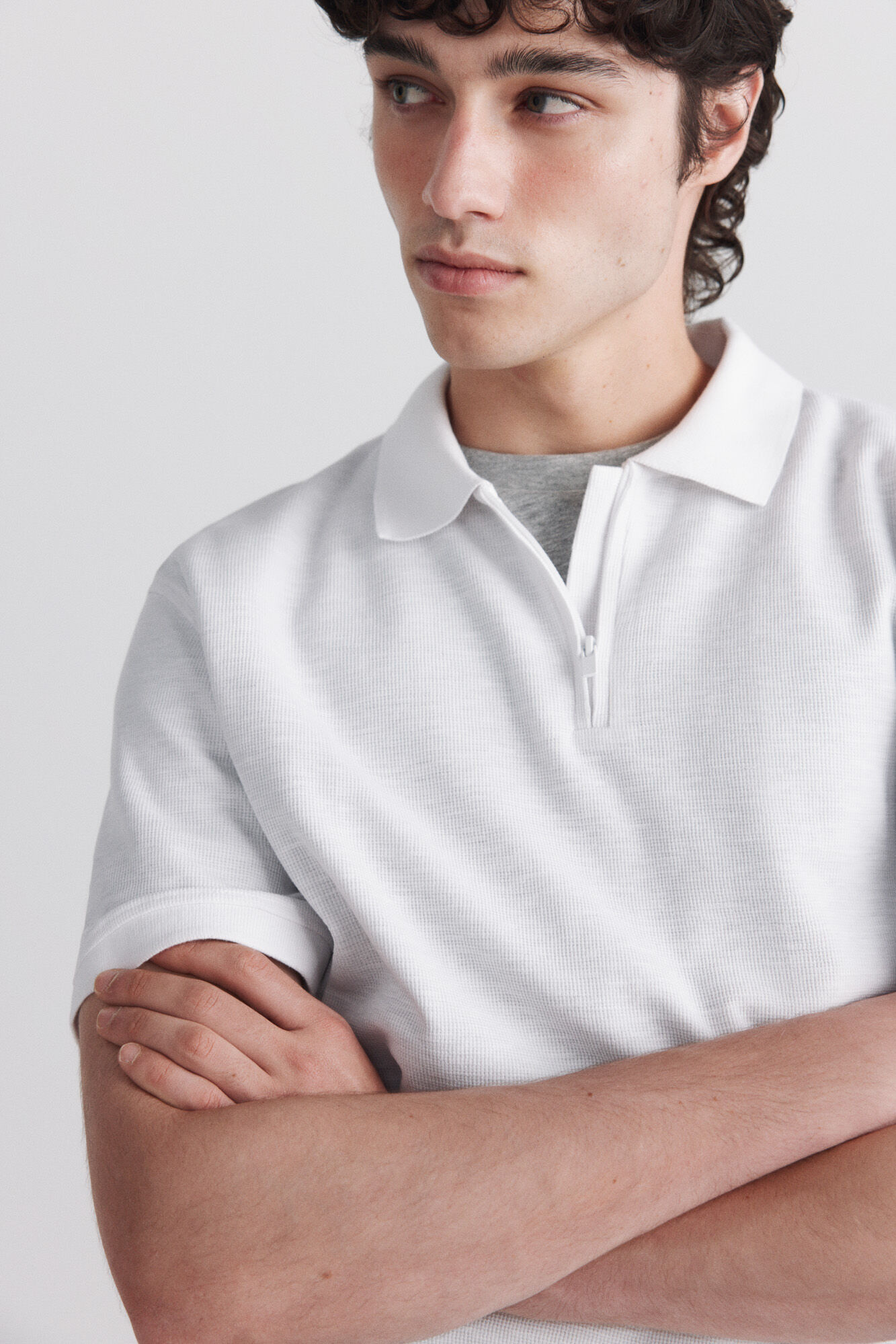 Springfield Polo de estructura con cierre