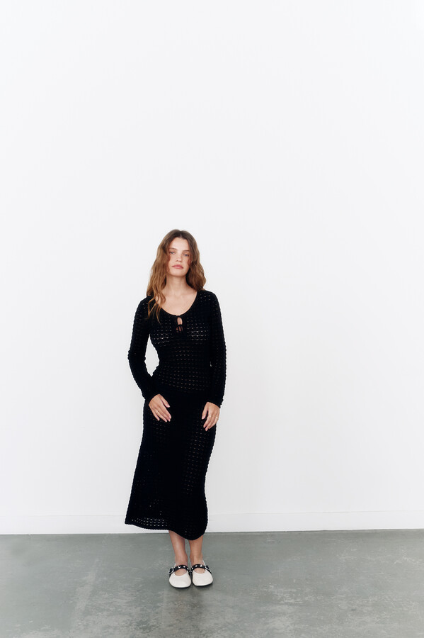 High Spirits Vestido "Karla"  negro