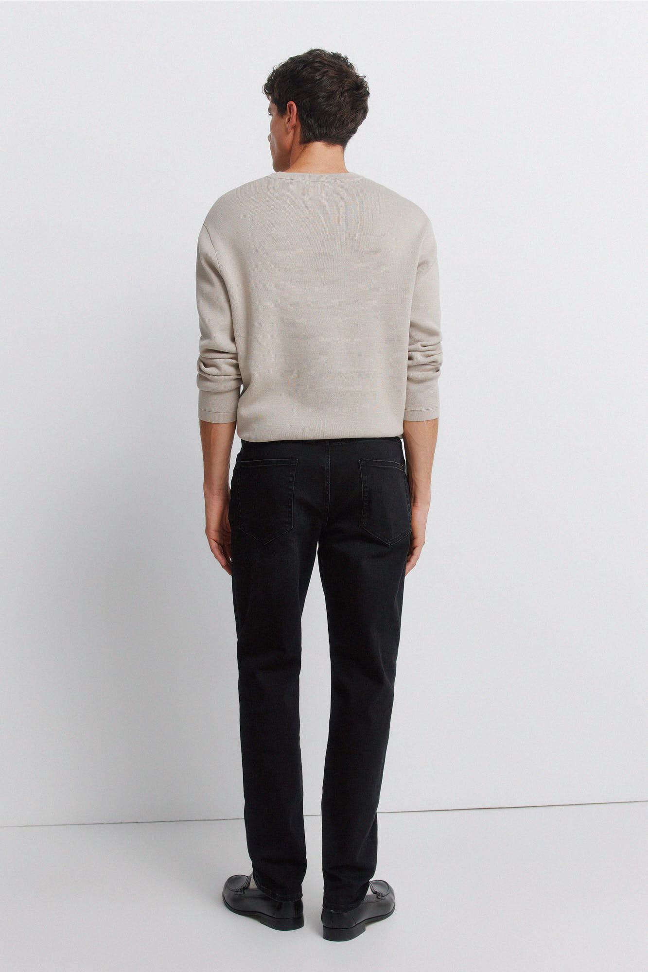 Springfield Jeans negro lavado skinny fit negro