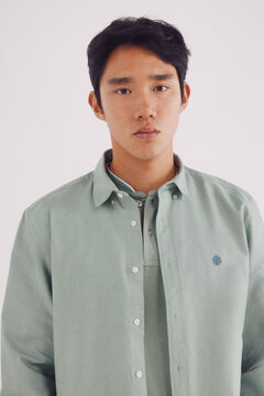 Springfield Camisa oxford verde