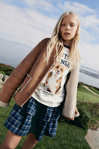 Springfield Kids Falda de cuadros con volantes niña