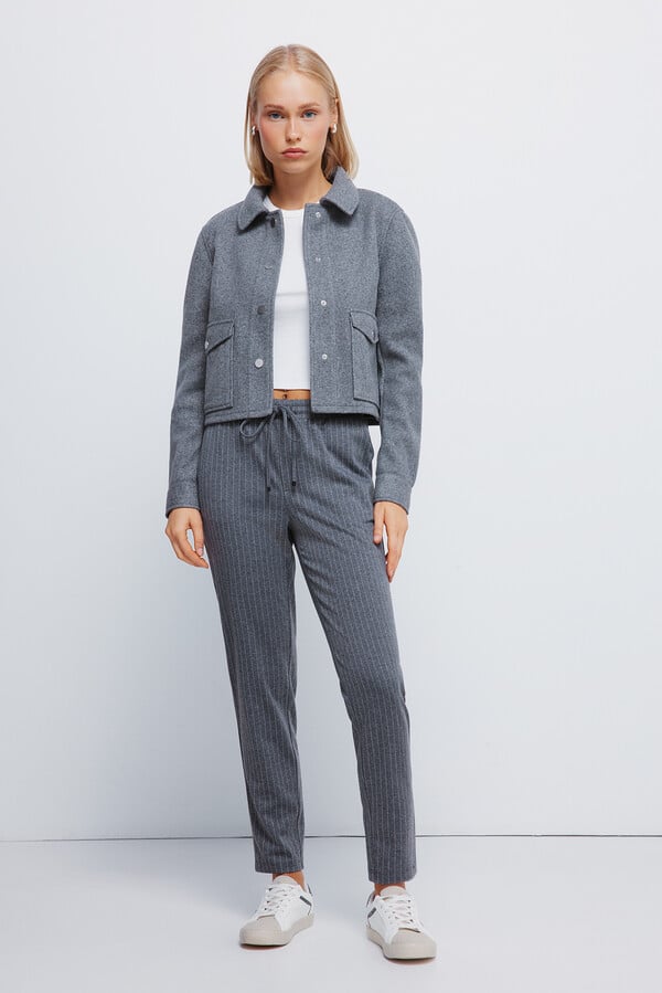 Springfield Pantalones jogger gris