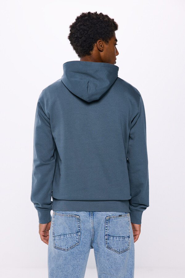 Springfield Sudadera árbol capucha azul