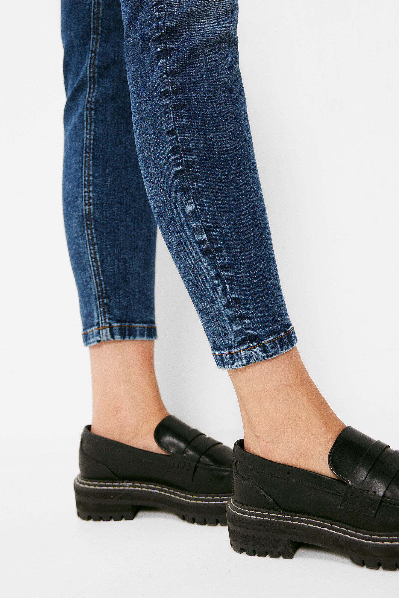 Springfield Jeans Slim Cropped Lavado Sostenible