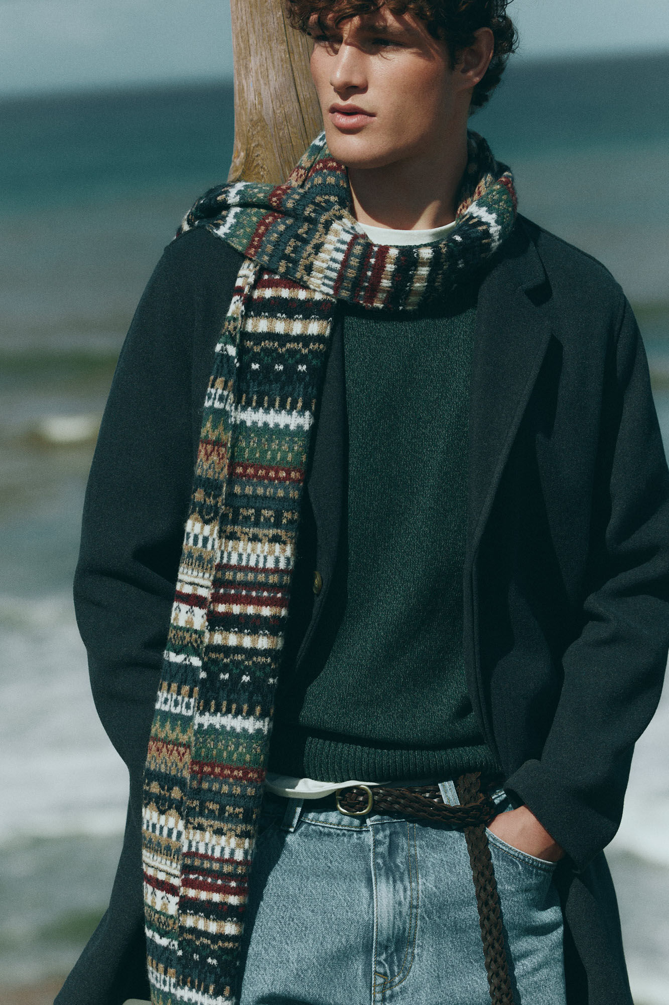 Springfield Chamarra el&aacute;stico c&oacute;modo azul