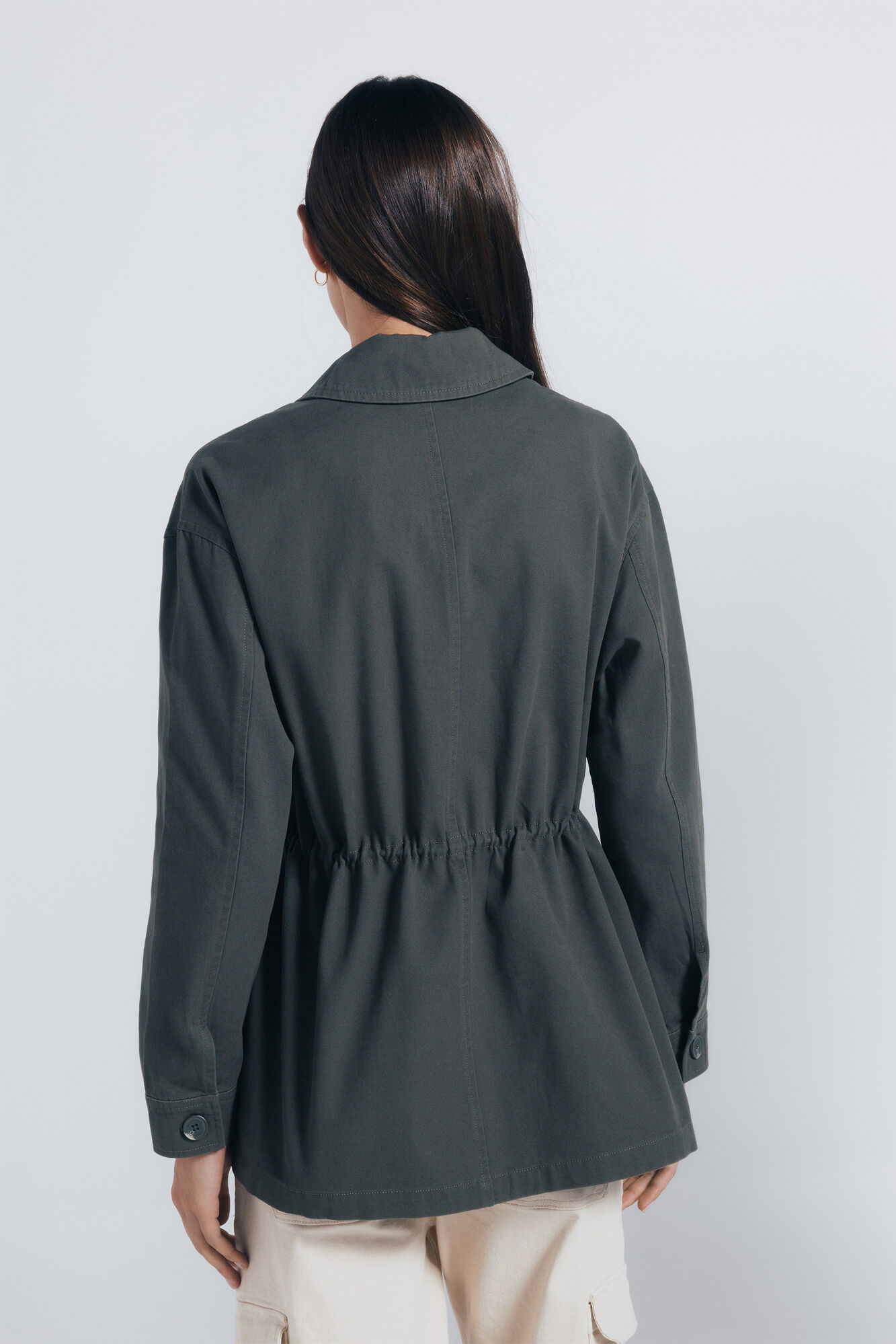 Springfield Sobrecamisa militar parches kaki