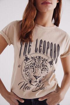 Springfield Playera gráfica beige
