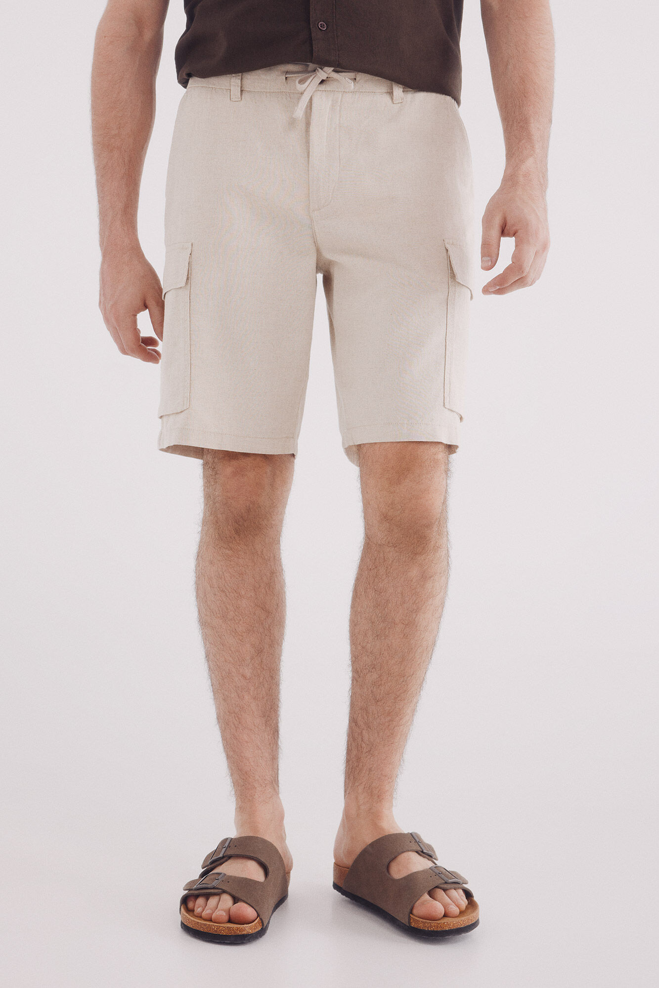 Springfield Bermudas lino cargo comfort fit