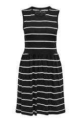 Only Vestido corto de rayas negro