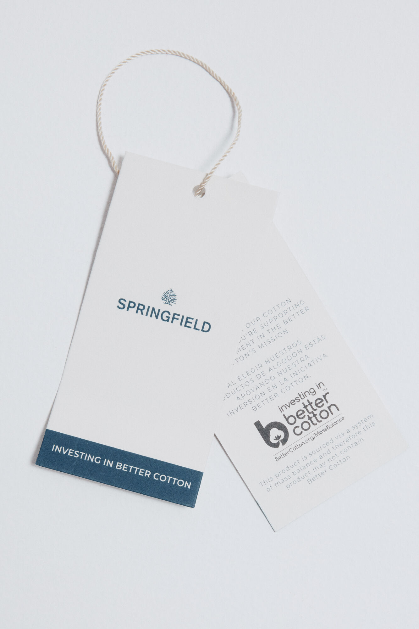 Springfield Polo regular fit en piqu&eacute; color block azul