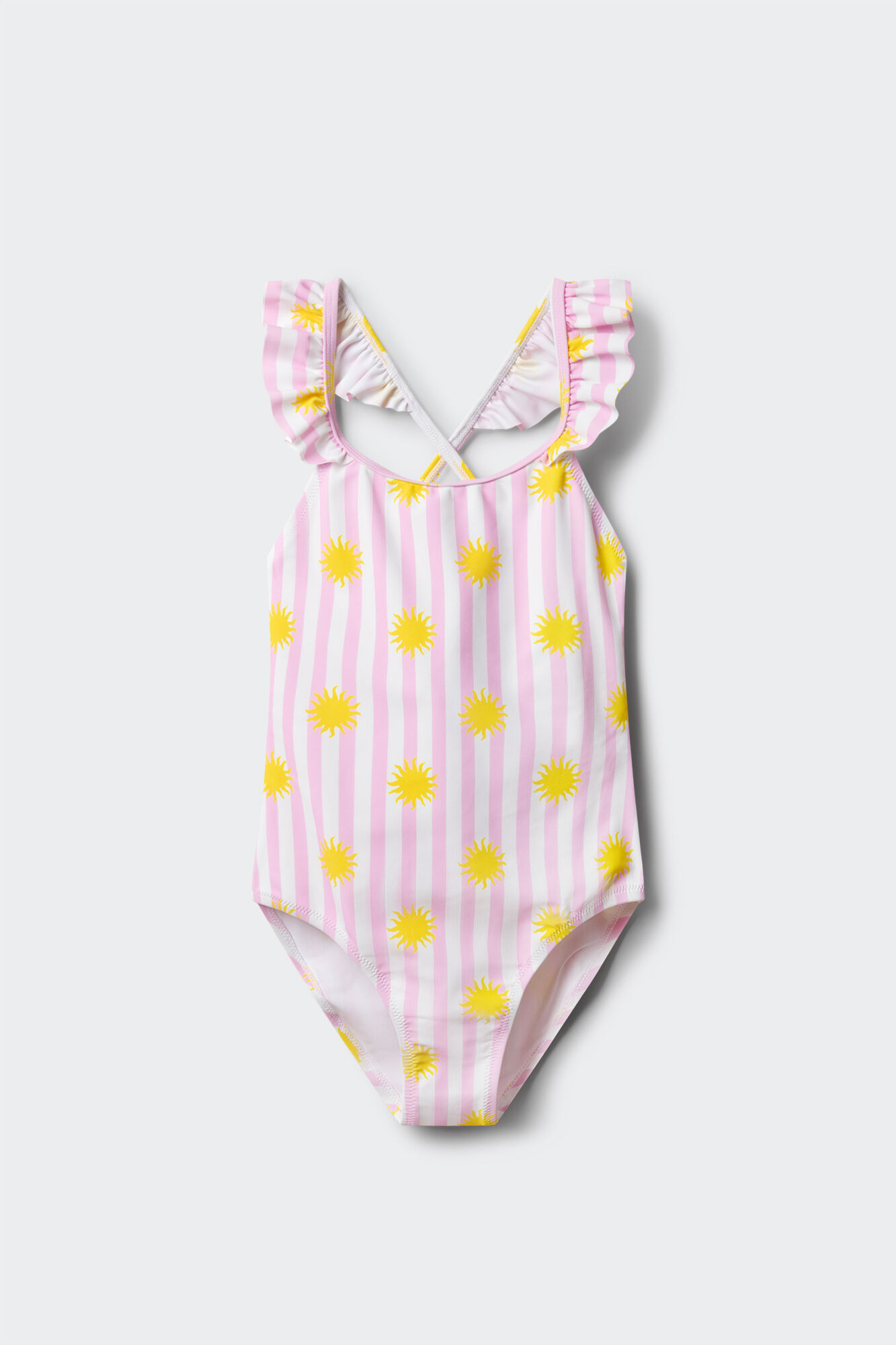 Springfield Kids Traje de ba&ntilde;o de soles para ni&ntilde;a rosa
