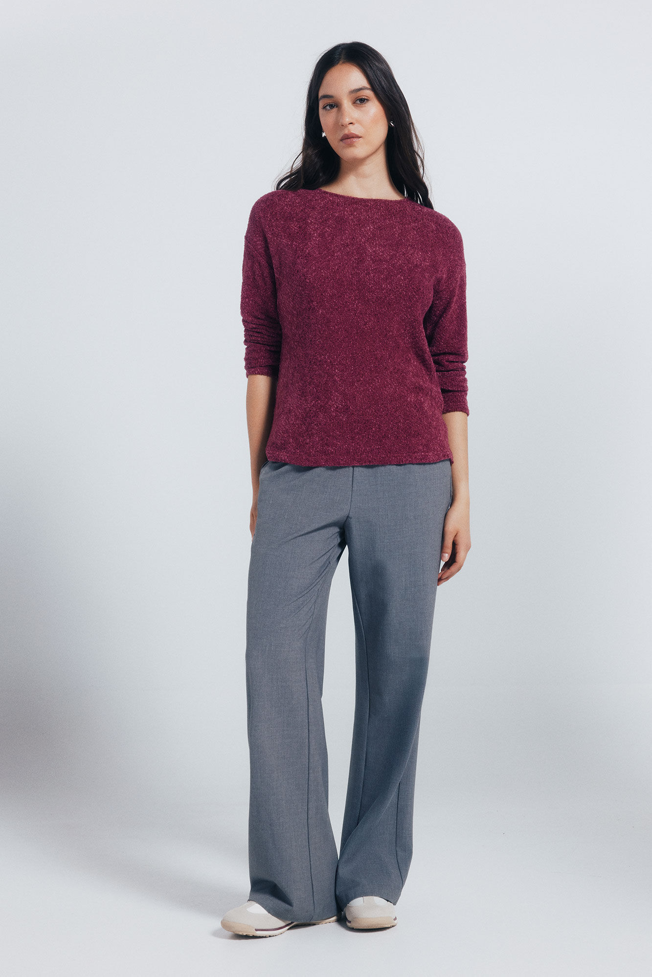 Springfield Jersey chenilla lisa p&uacute;rpura