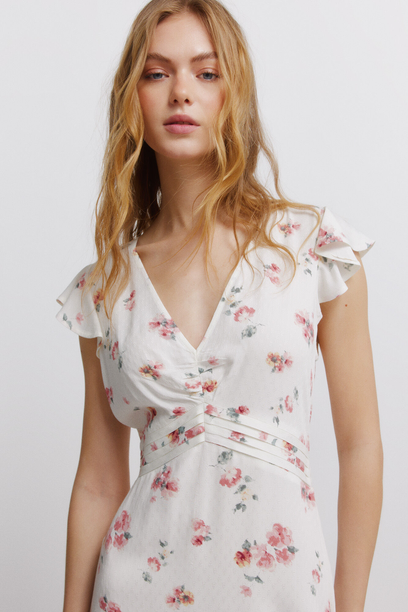 Springfield Vestido con pliegues bajo el pecho