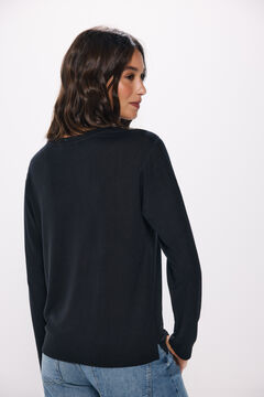 Springfield Playera botones hombro negro