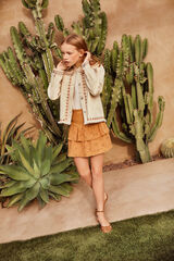 Springfield Kids Chamarra bordados niña blanco