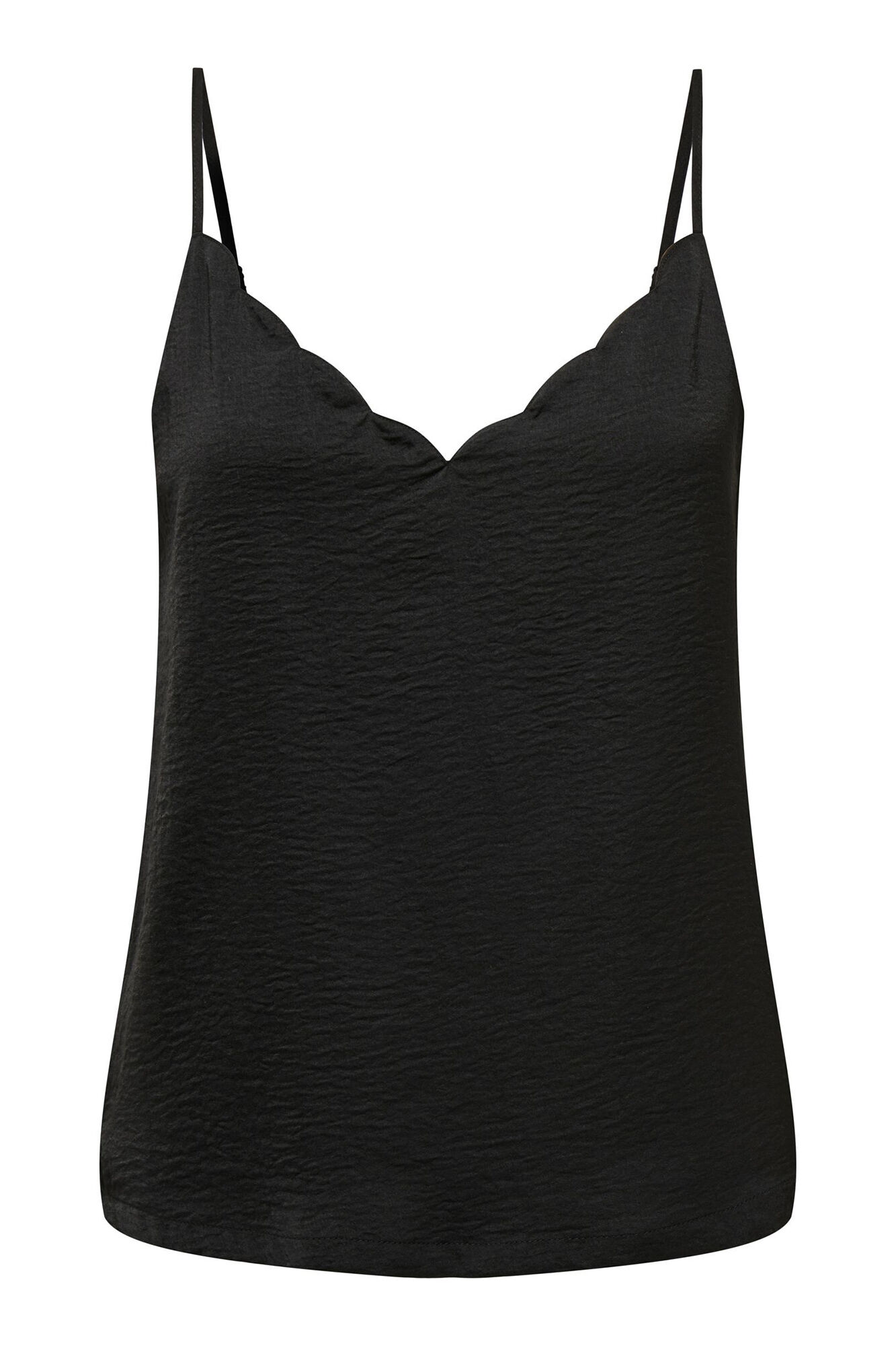 Only Top lencero ribeteado. negro