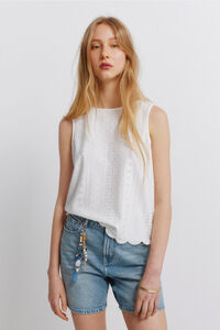 Springfield Playera de tirantes crochet