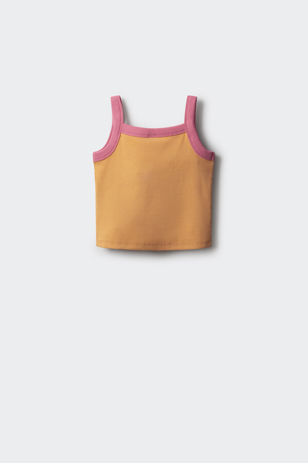 Springfield Kids Top tirantes tejido niña naranja