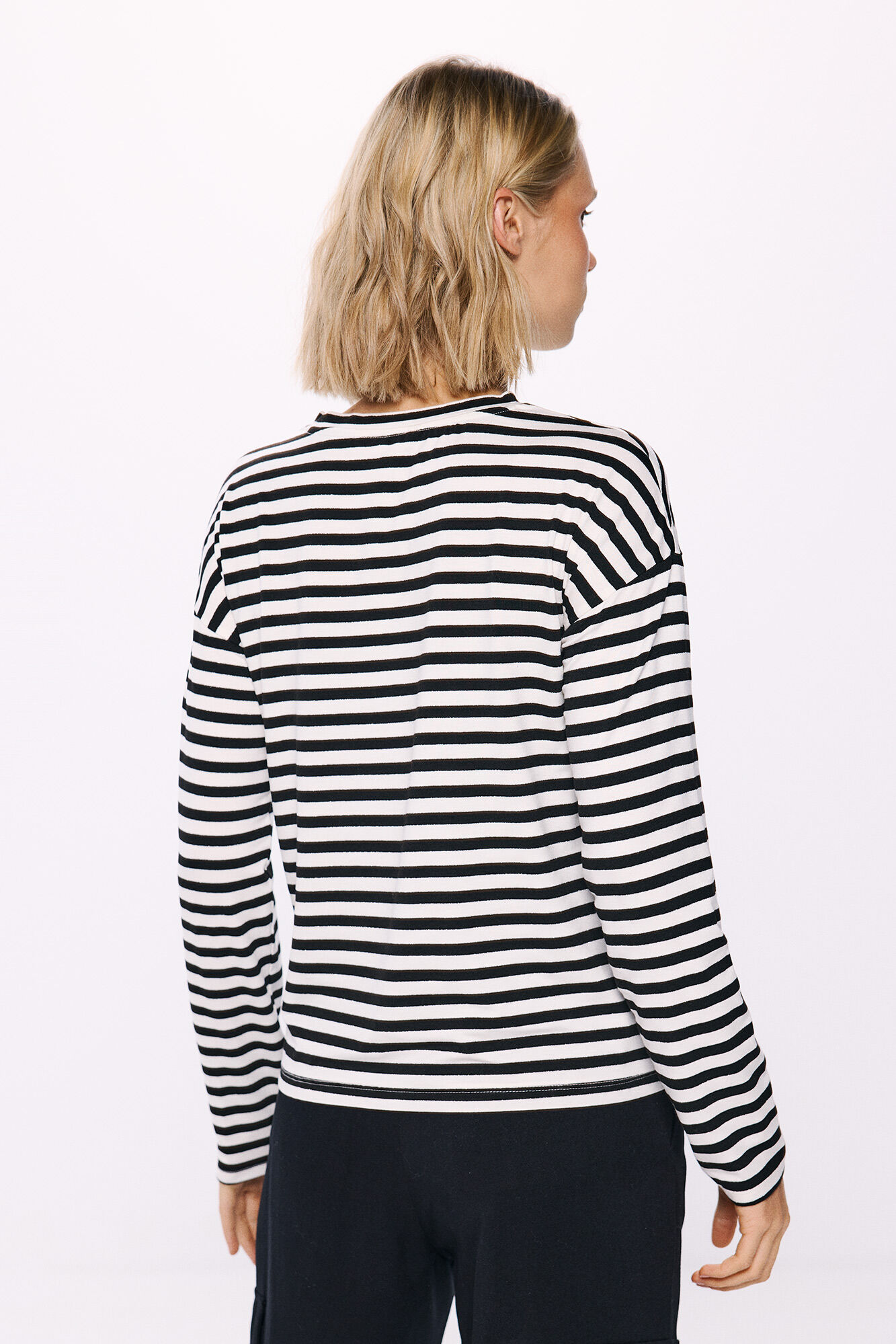 Springfield Playera a rayas negro