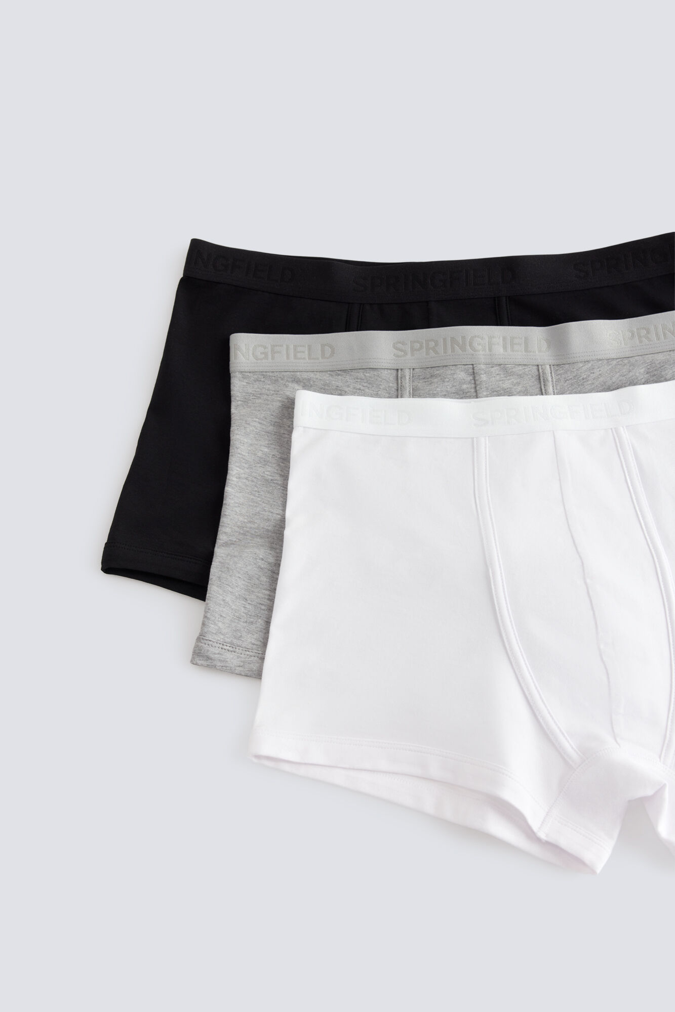 Springfield Pack de 3 b&oacute;xers b&aacute;sicos gris