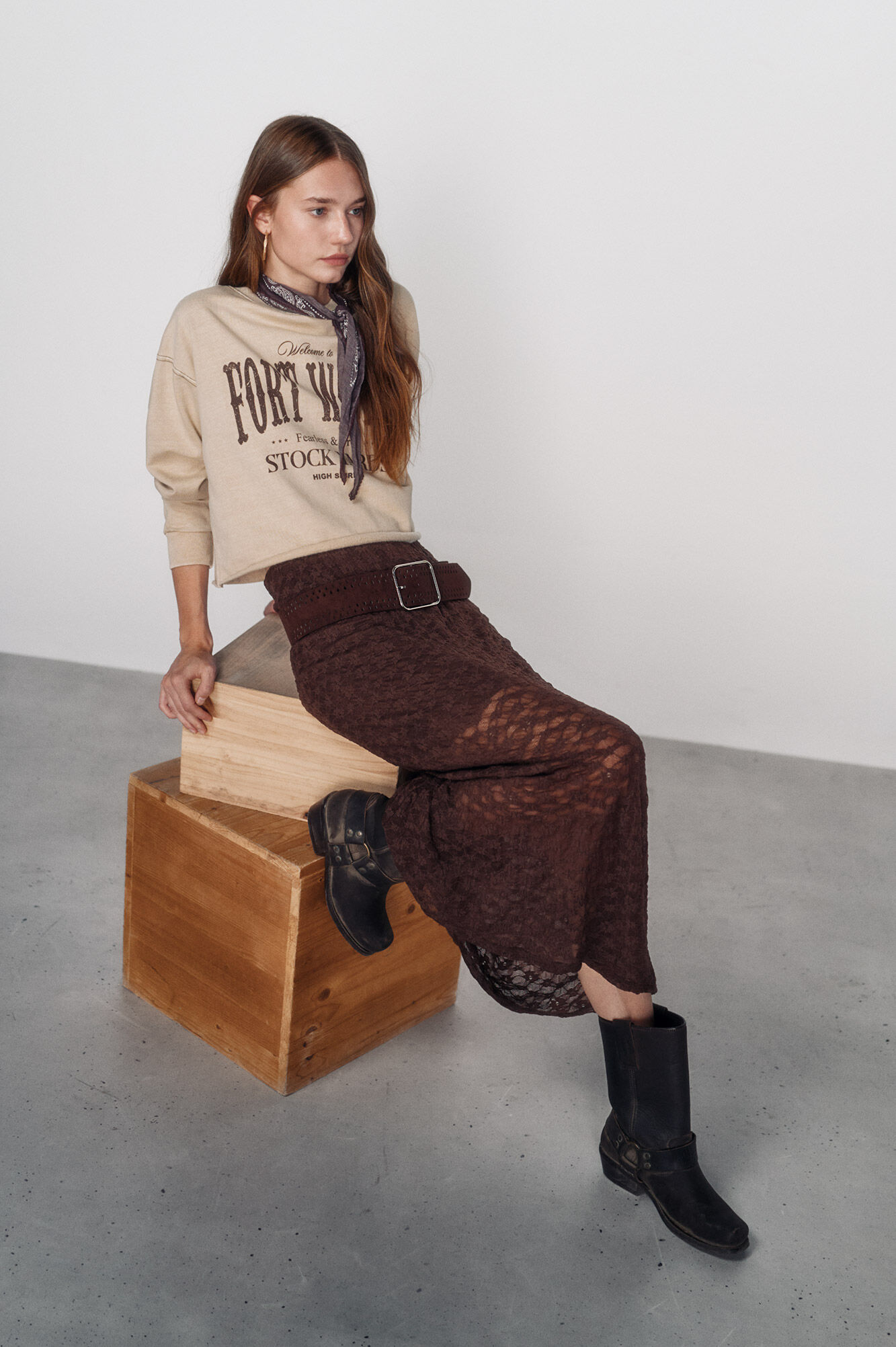 High Spirits Falda Terrac nude