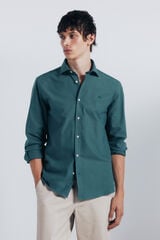 Springfield Camisa Oxford ligera verde