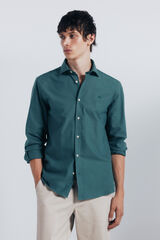 Springfield Camisa Oxford ligera verde