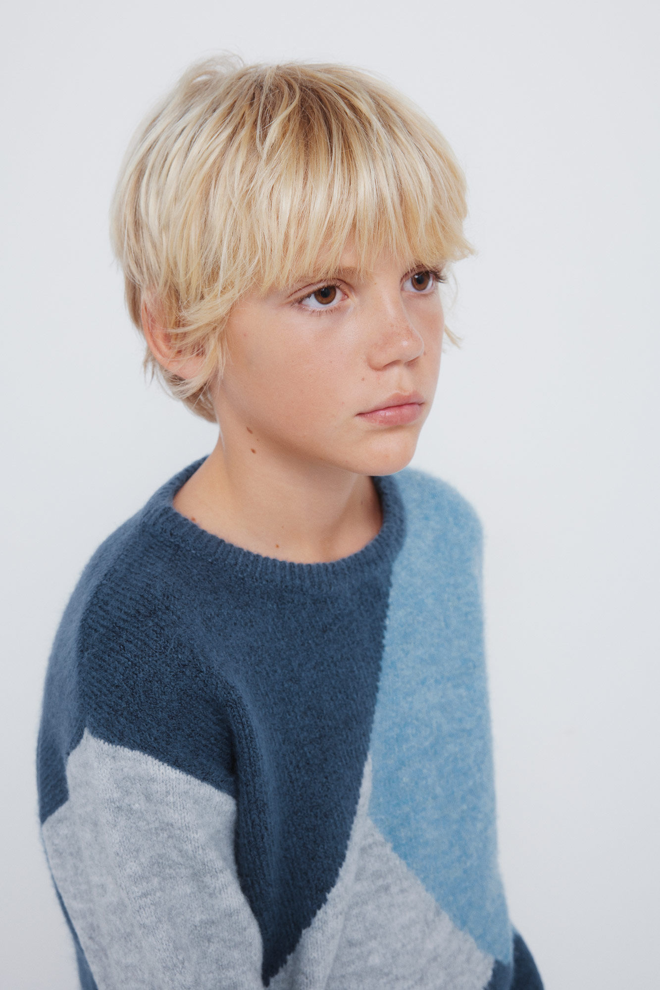 Springfield Kids Jersey con figuras geom&eacute;tricas para ni&ntilde;o azul