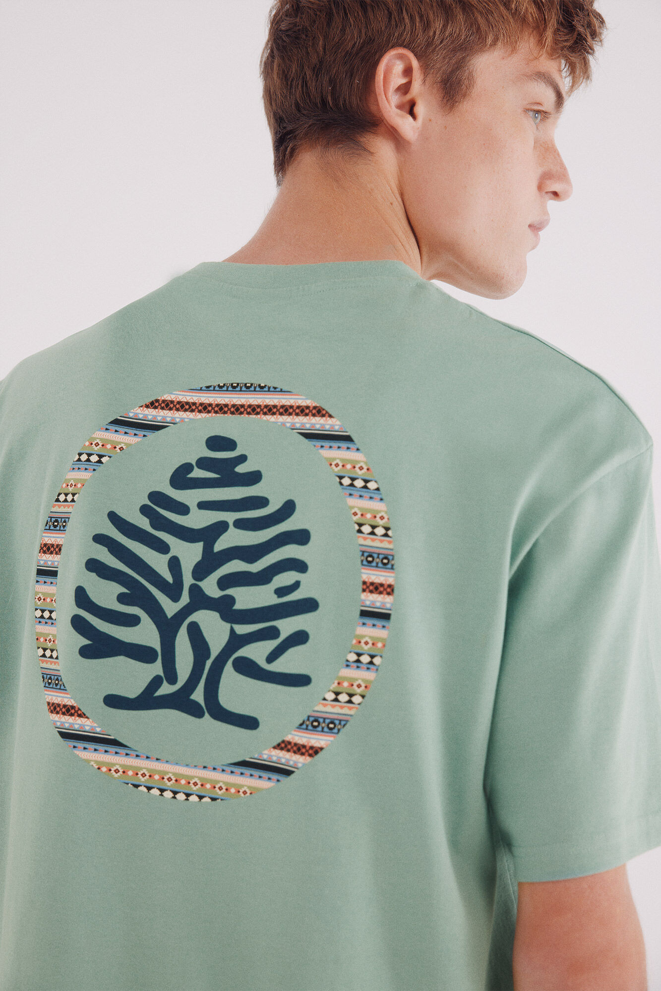 Springfield Playera &aacute;rbol &eacute;tnica verde