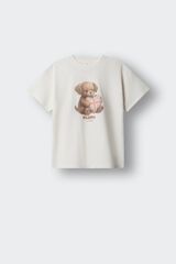 Springfield Kids Playera manga corta de perro bandera para ni&ntilde;a blanco