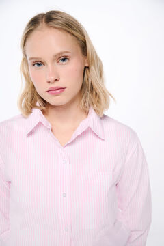 Springfield Camisa oversized algodón rosa