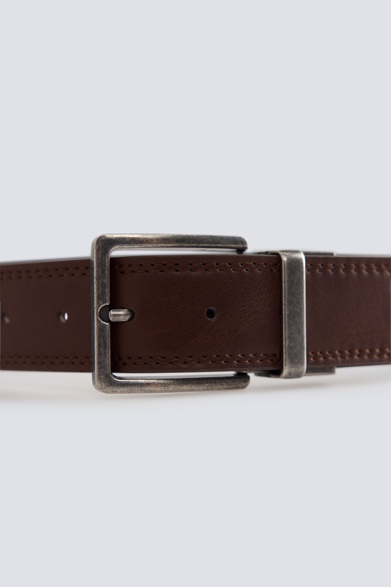 Springfield Cintur&oacute;n de mezclilla reversible caf&eacute;