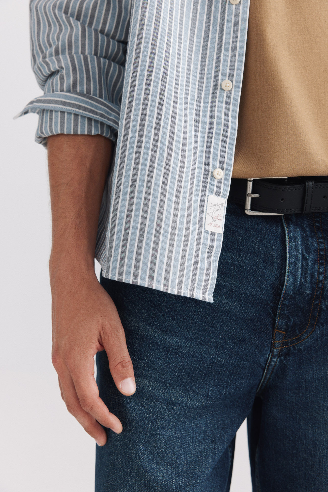 Springfield Camisa oxford de rayas