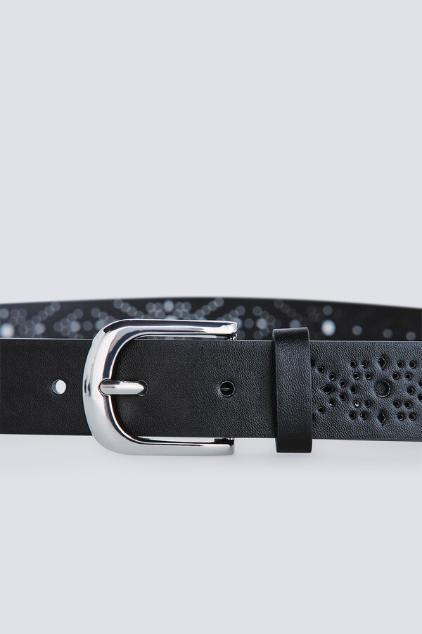 Springfield Cinturón troquelados flechas negro