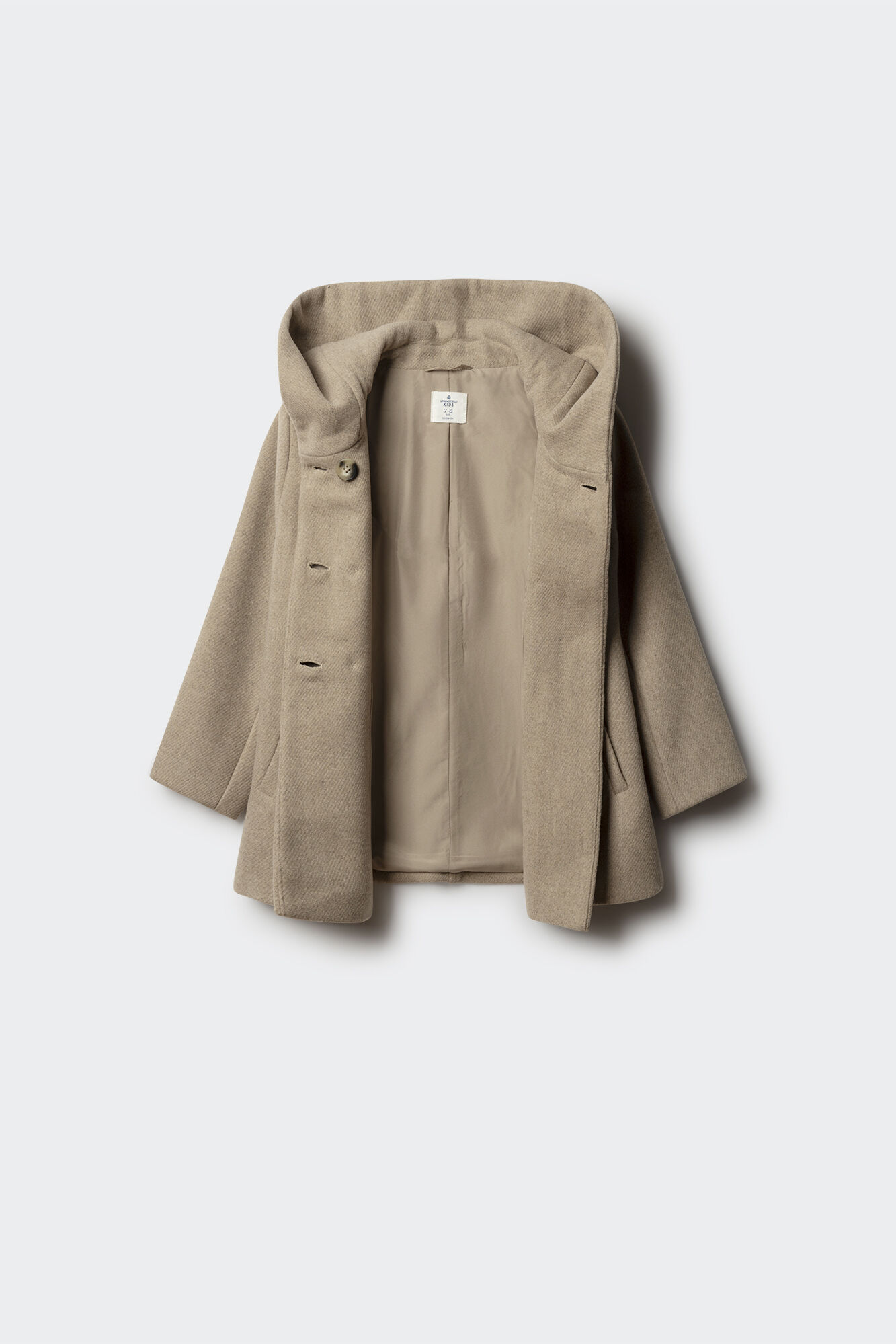 Springfield Kids Abrigo de pa&ntilde;o cruzado ni&ntilde;a nude