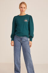 Springfield Sudadera Mariposas verde