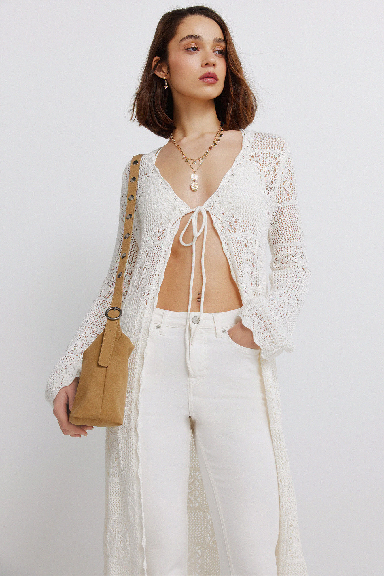 Springfield Jeans bootcut color beige