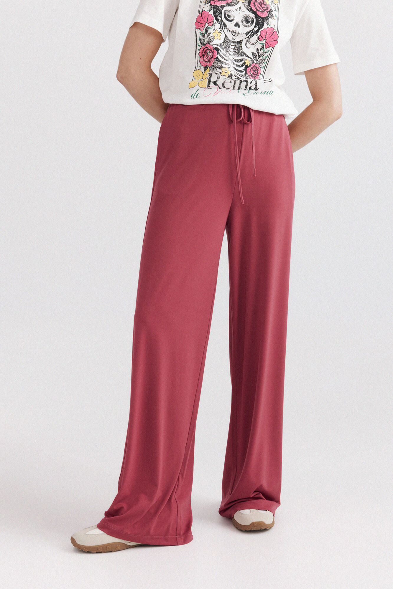 Springfield Pantal&oacute;n fluido de viscosa