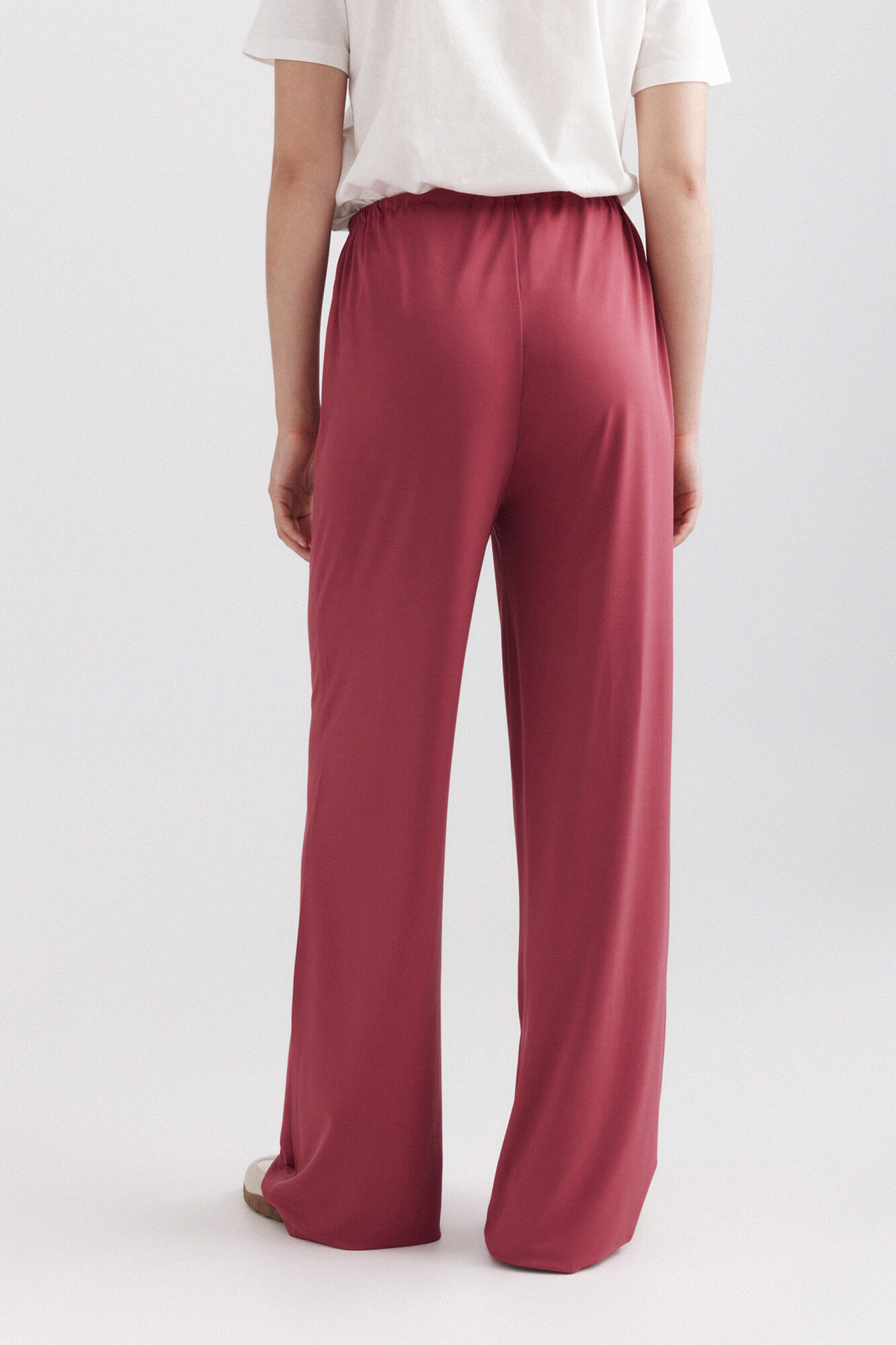 Springfield Pantal&oacute;n fluido de viscosa morado/lila